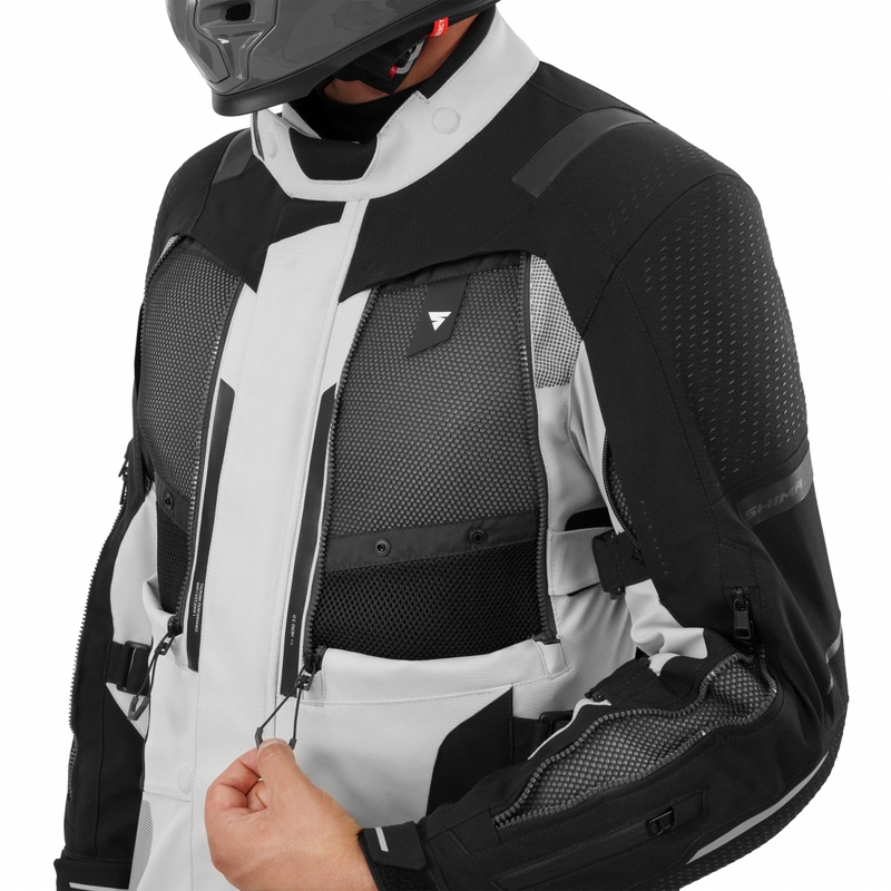 Geacă de motocicletă Shima Hero 3.0 gri-galben fluo