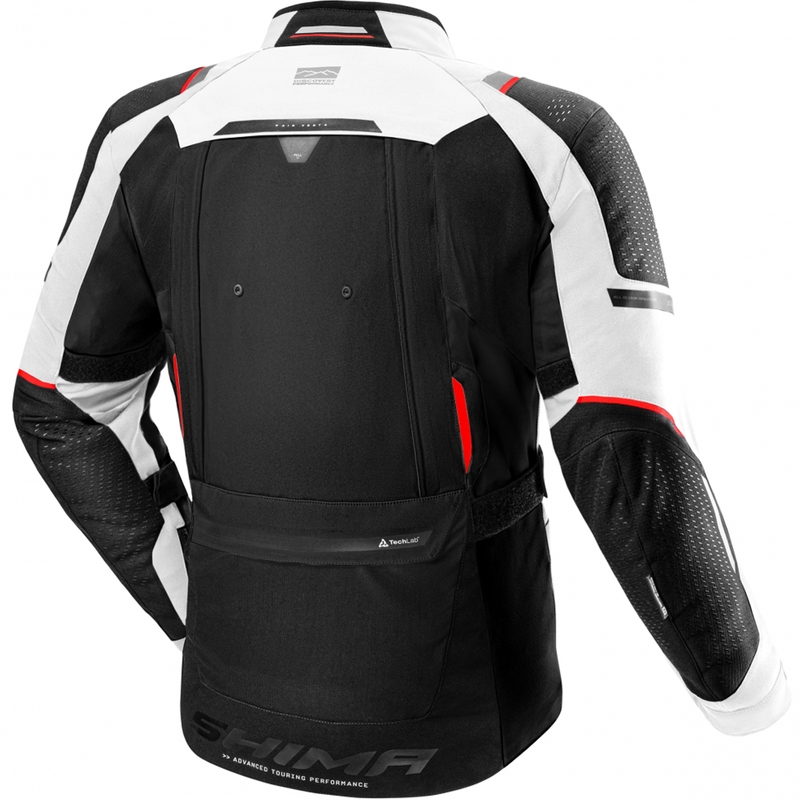 Geacă de motocicletă Shima Hero 3.0 gri-roșie