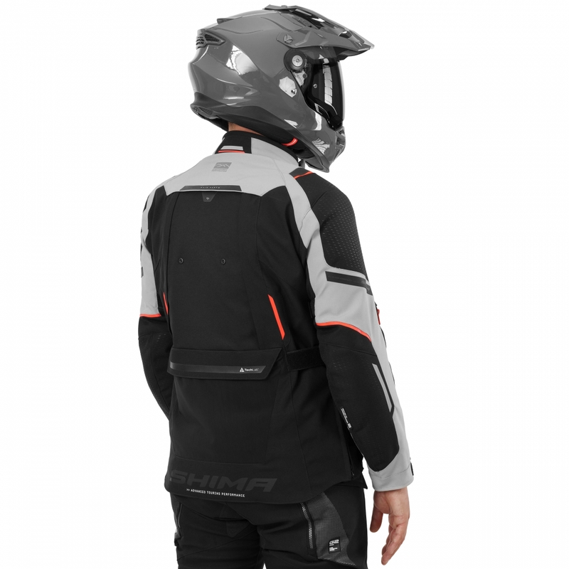 Geacă de motocicletă Shima Hero 3.0 gri-roșie