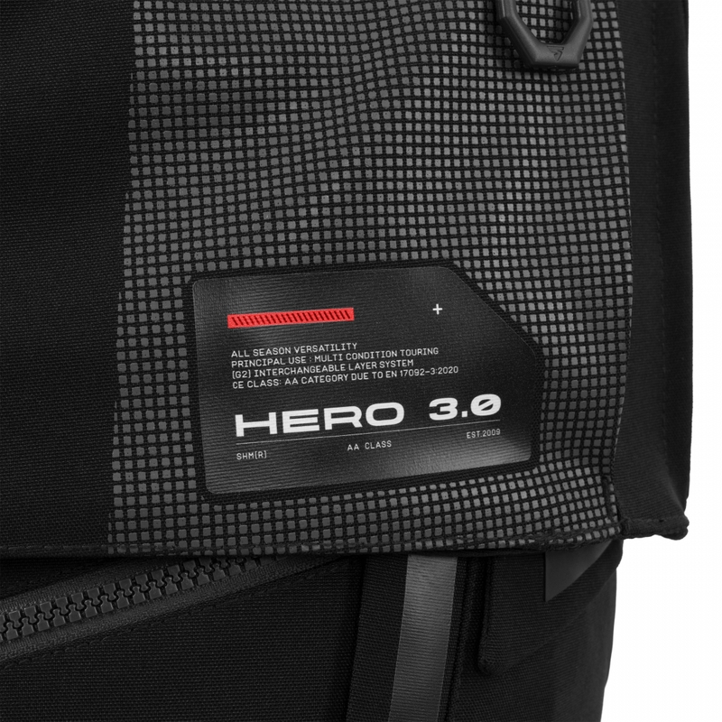 Geacă de motocicletă Shima Hero 3.0 gri-roșie