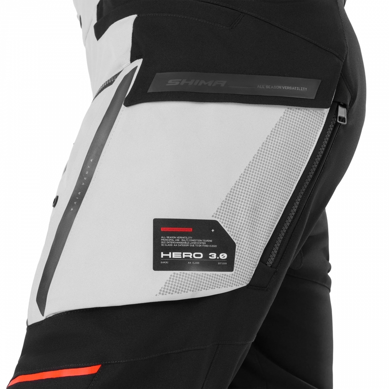 Pantaloni de motocicletă Shima Hero 3.0 gri-albaștri