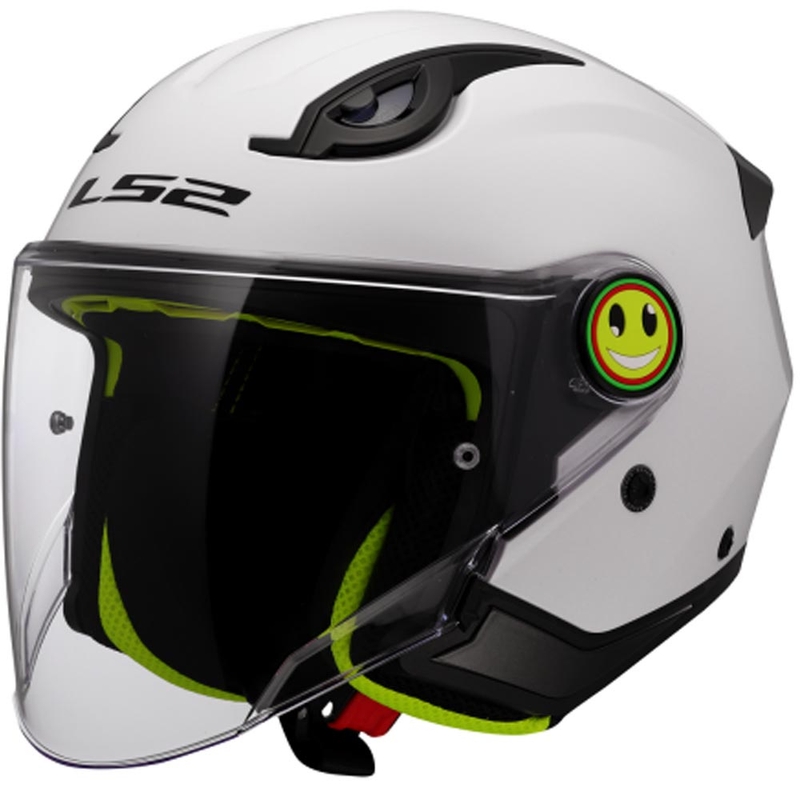 Cască de motocicletă deschisă pentru copii LS2 OF622 Funny II Alb solid