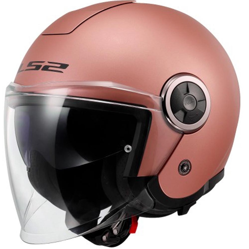 Cască de motocicletă deschisă LS2 OF620 Classy Solid, auriu-roz mat