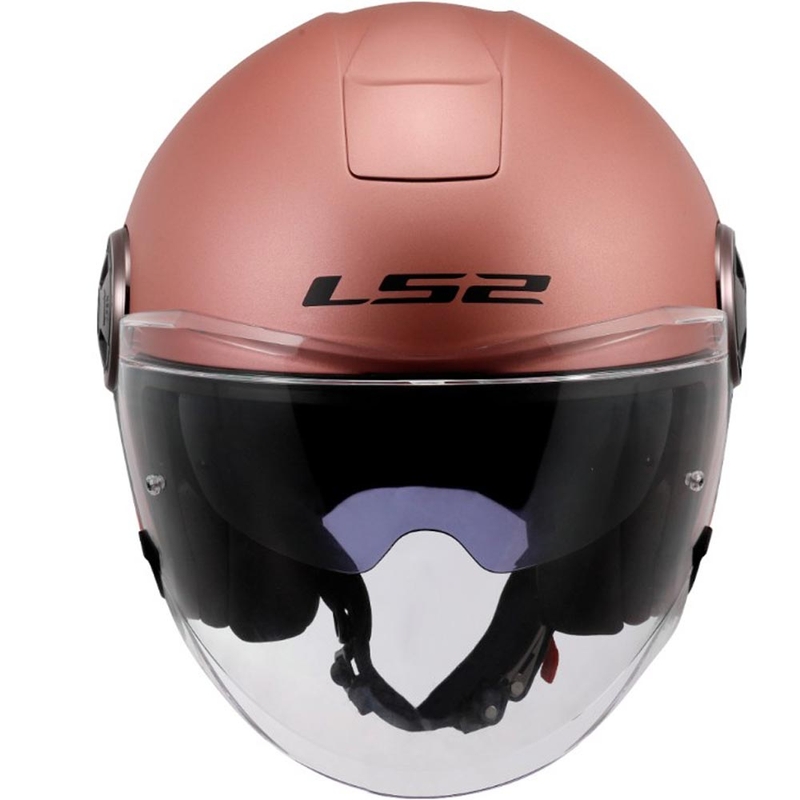 Cască de motocicletă deschisă LS2 OF620 Classy Solid, auriu-roz mat