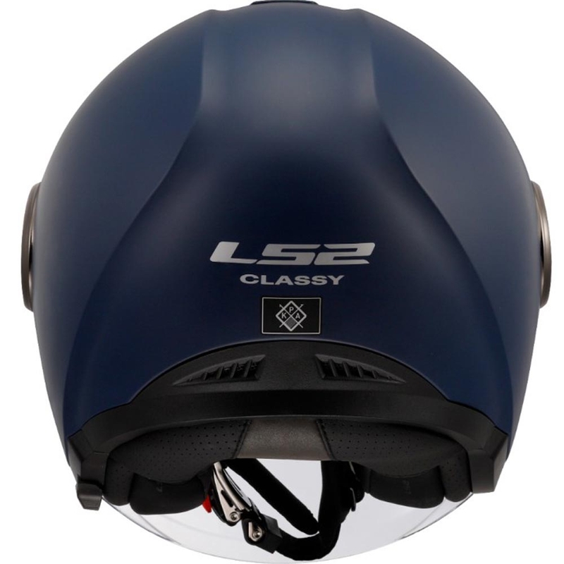 Cască de motocicletă deschisă LS2 OF620 Classy Solid albastru închis mat