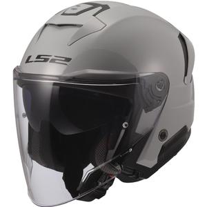 Cască de motocicletă deschisă LS2 OF618 Verso II Solid gri nardo