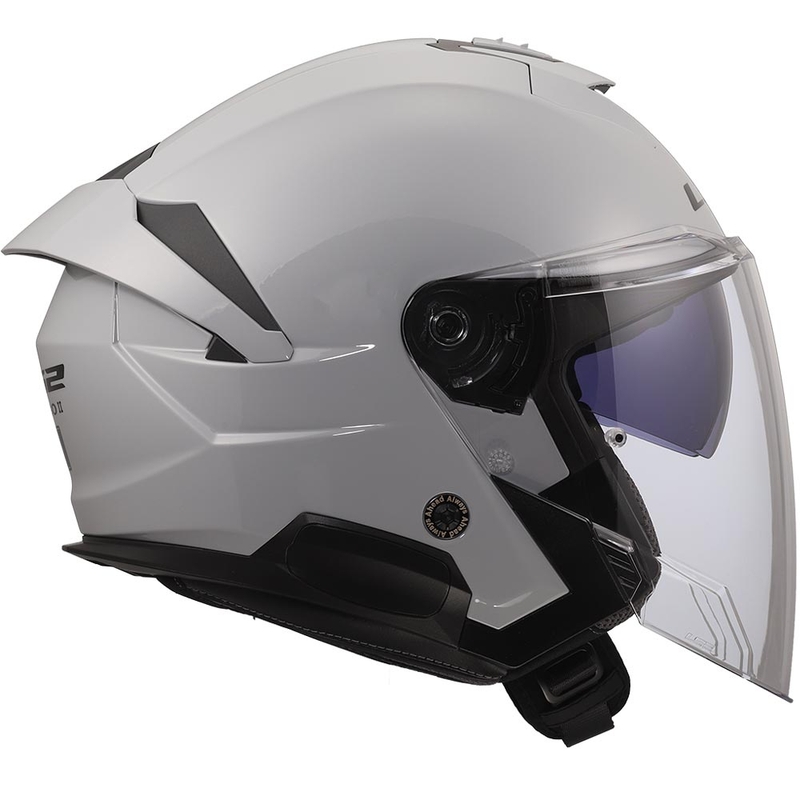Cască de motocicletă deschisă LS2 OF618 Verso II Solid gri nardo
