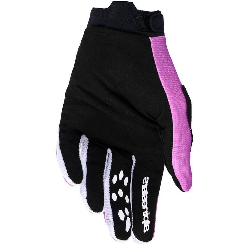 Mănuși motocross Alpinestars Stella Full Bore V2 pentru femei, violet-alb-negru