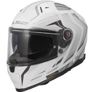 Cască integrală pentru motocicletă LS2 FF811 Vector II Alizer alb mat