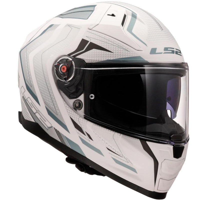 Cască integrală pentru motocicletă LS2 FF811 Vector II Alizer alb mat
