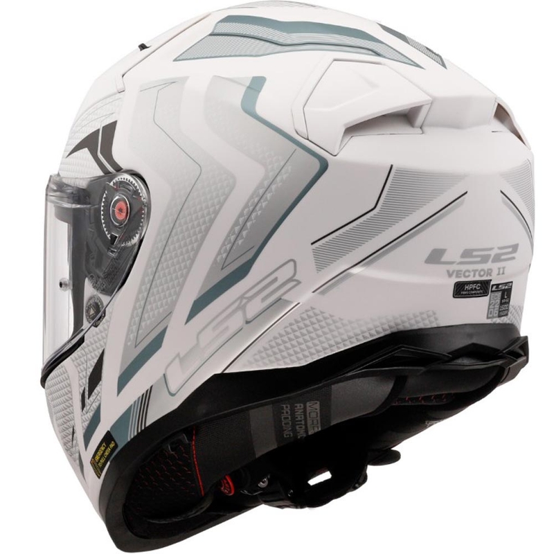 Cască integrală pentru motocicletă LS2 FF811 Vector II Alizer alb mat