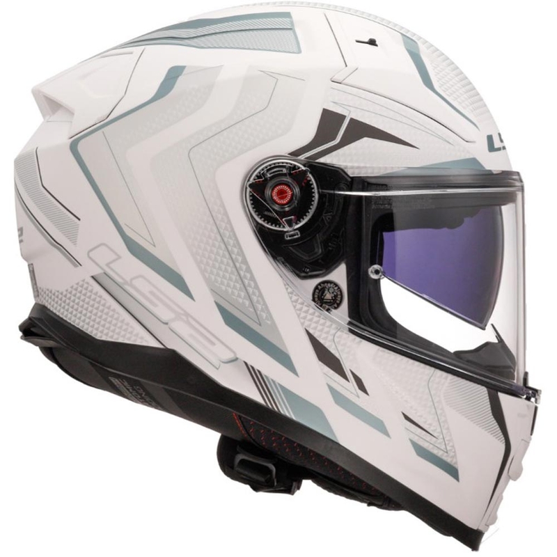 Cască integrală pentru motocicletă LS2 FF811 Vector II Alizer alb mat