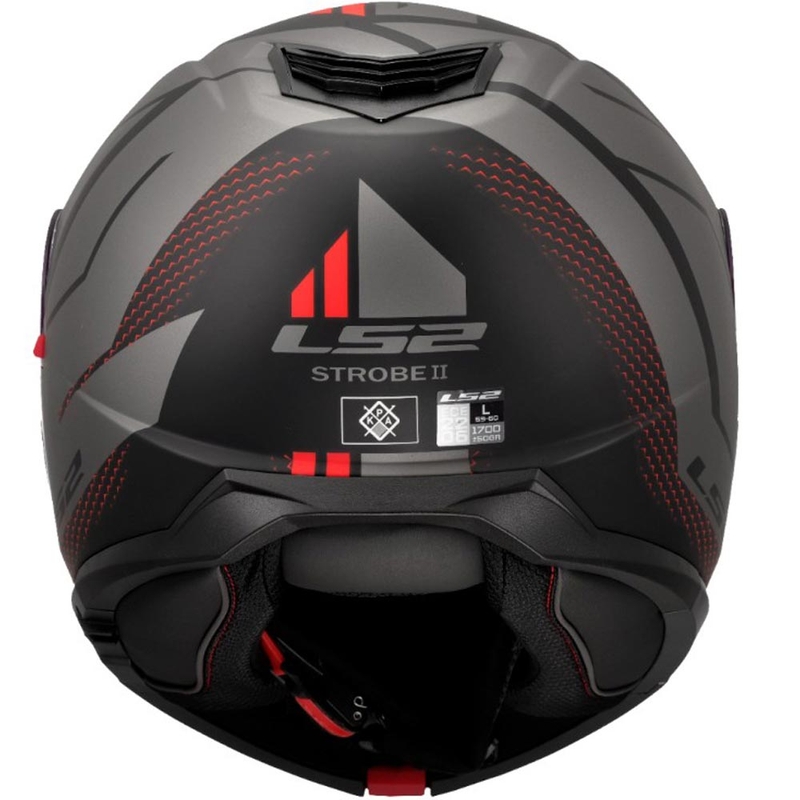Cască de motocicletă pliabilă LS2 FF908 Strobe II Code negru-gri