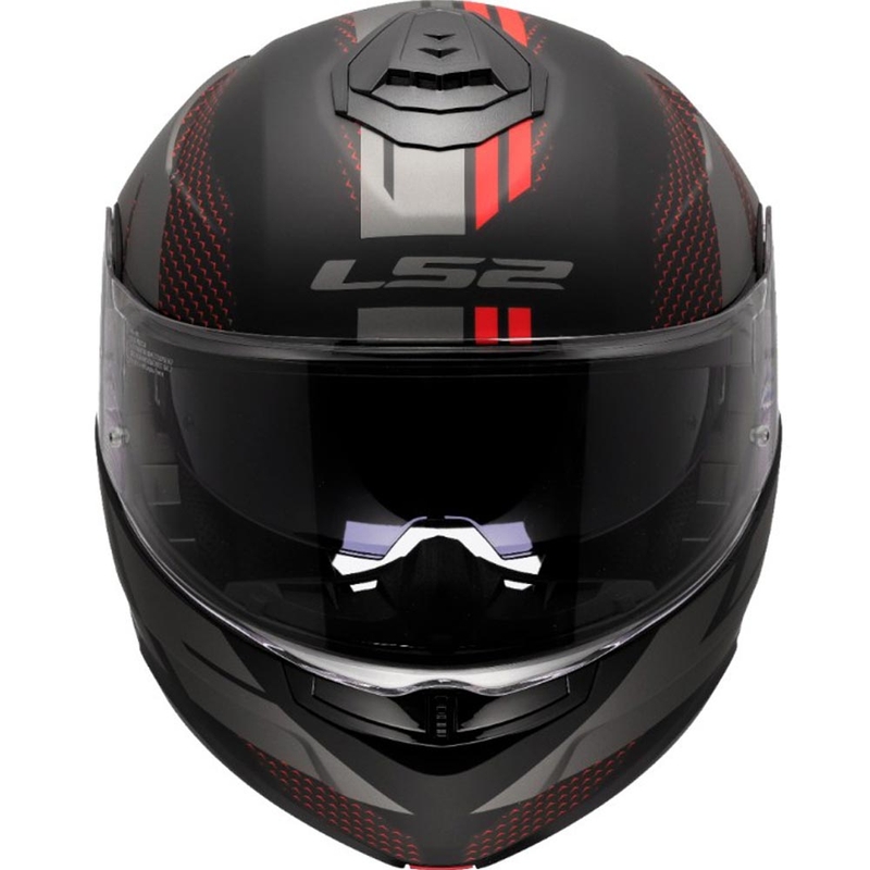 Cască de motocicletă pliabilă LS2 FF908 Strobe II Code negru-gri