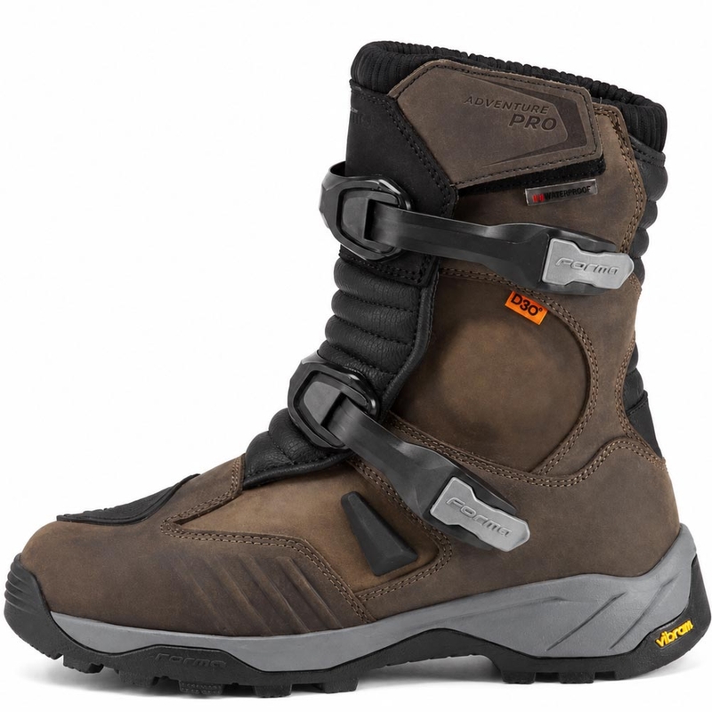 Ghete moto Forma Adventure PRO Low maro