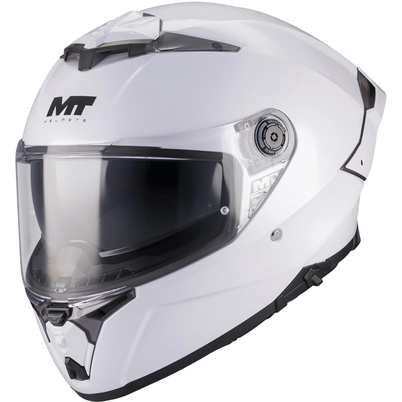 Cască integrală pentru motocicletă MT Thunder 4 R Pure A0 albă