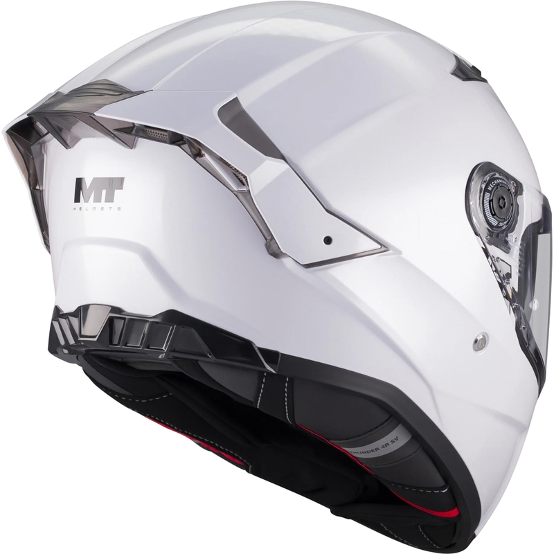 Cască integrală pentru motocicletă MT Thunder 4 R Pure A0 albă
