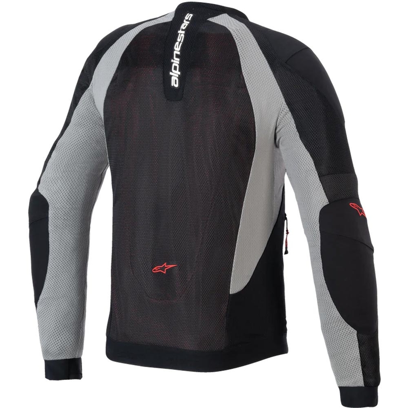 Jachetă moto Alpinestars TROOP-AIR PRO negru-gri deschis-roșu