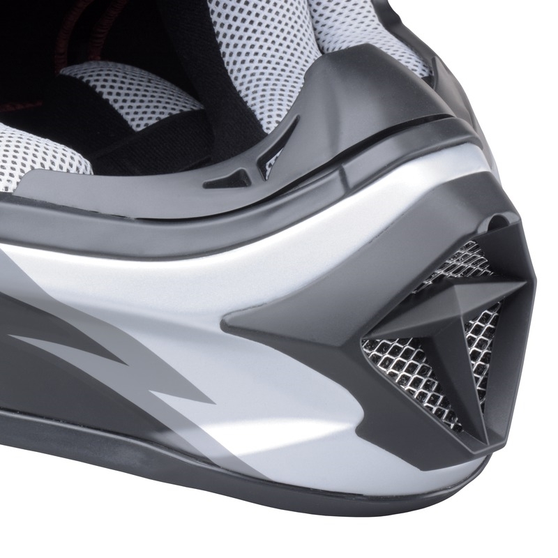 Cască de motocross Cassida Cross Pro - negru mat/gri lichidare
