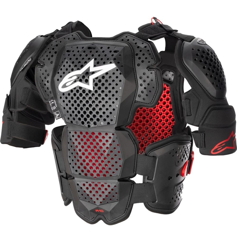 Protecție de corp Alpinestars A-10 2 negru-antracit-roșu