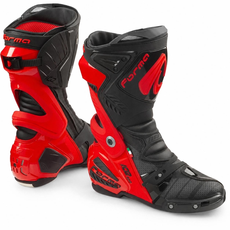 Ghete moto Forma Ice Pro Flow roșu-negru