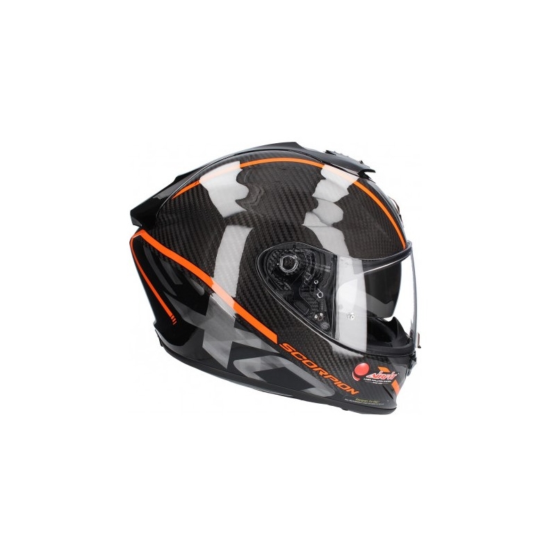 Cască integrală Scorpion EXO-1400 Carbon Air Grand negru-portocaliu