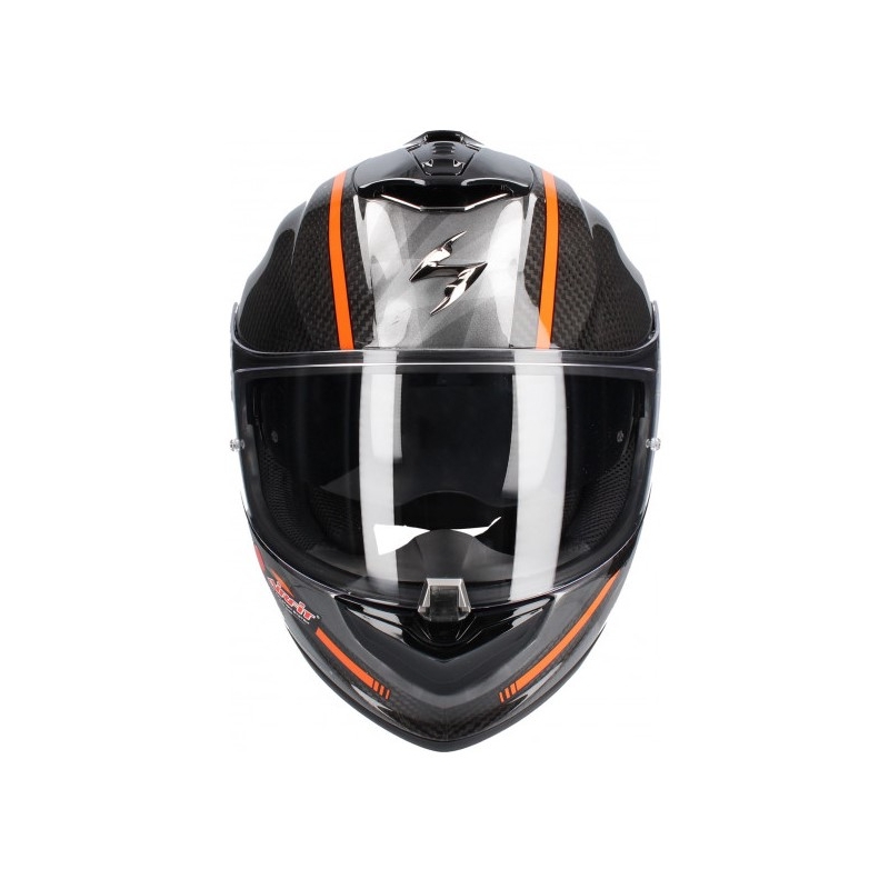 Cască integrală Scorpion EXO-1400 Carbon Air Grand negru-portocaliu