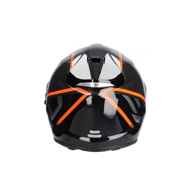 Cască integrală Scorpion EXO-1400 Carbon Air Grand negru-portocaliu