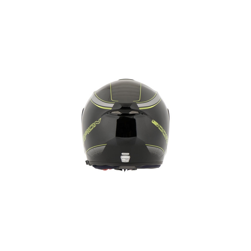 Cască moto flip-up Scorpion EXO-3000 Stroll negru-fluo galben lichidare