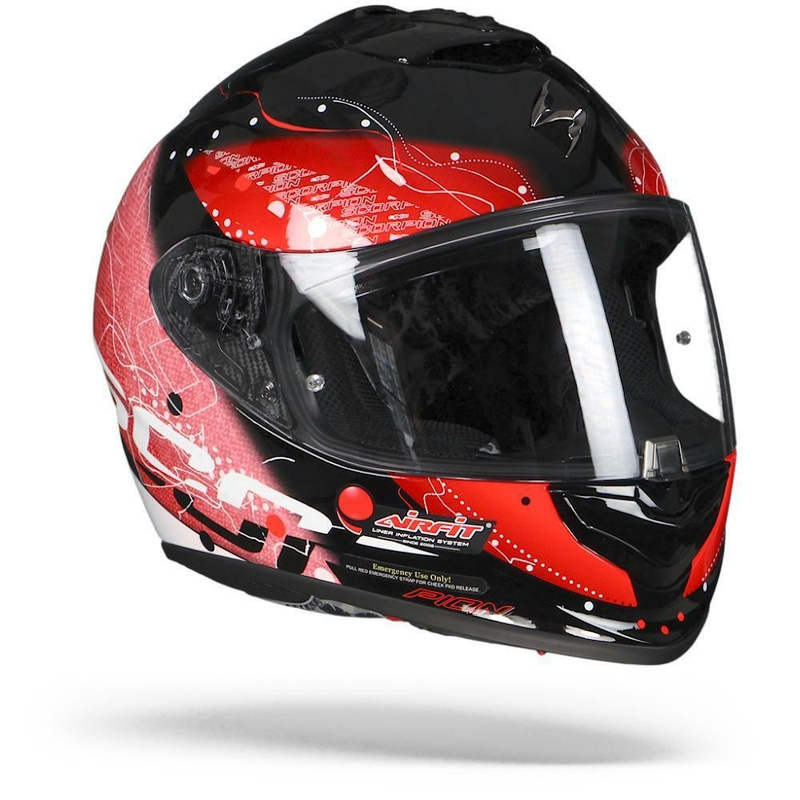 Cască integrală Scorpion EXO-1400 Air Classy negru-roșu