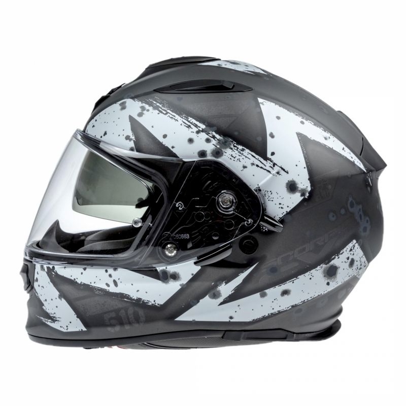 Cască integrală Scorpion EXO-510 Air Marcus negru mat-argintiu-albastru