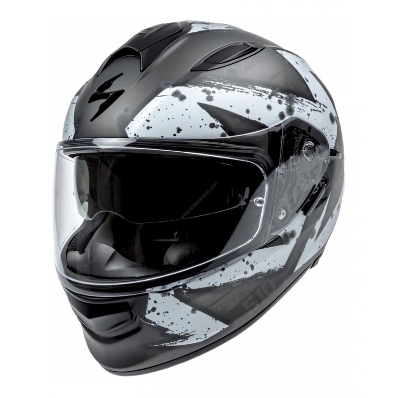 Cască integrală Scorpion EXO-510 Air Marcus negru mat-argintiu-albastru