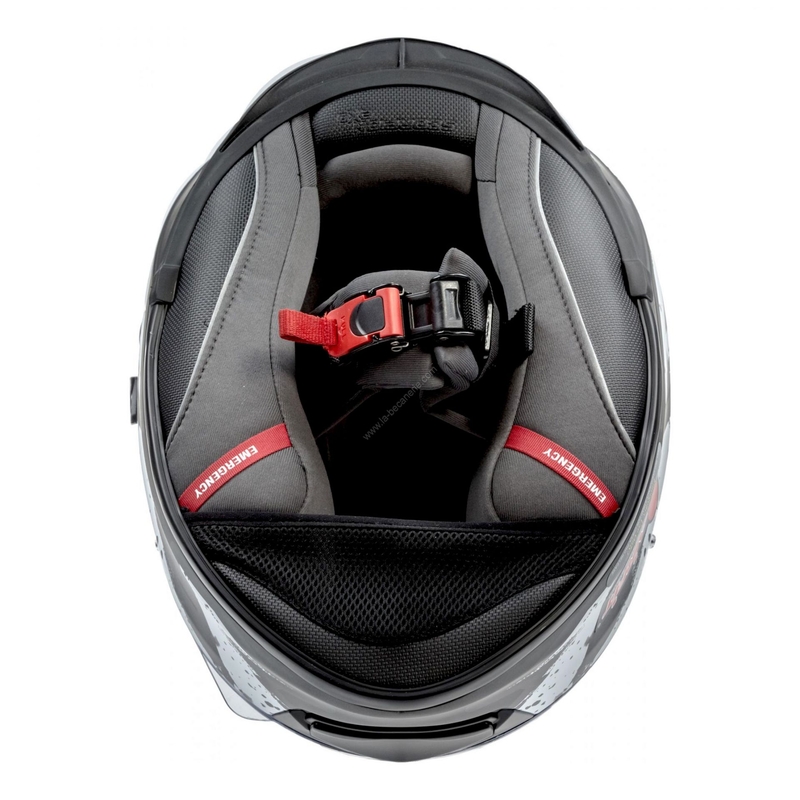 Cască integrală Scorpion EXO-510 Air Marcus negru mat-argintiu-albastru