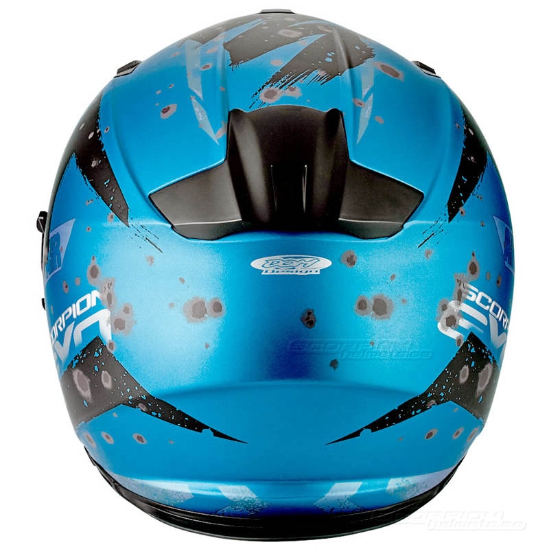 Cască integrală pentru motociclete Scorpion EXO-510 Air Marcus albastru mat-negru