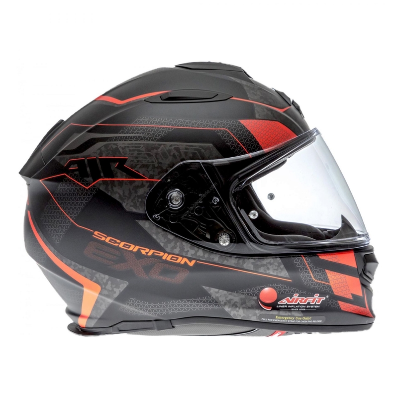 Cască de motocicletă integrală Scorpion EXO-510 Air Galva negru mat-roșu lichidare