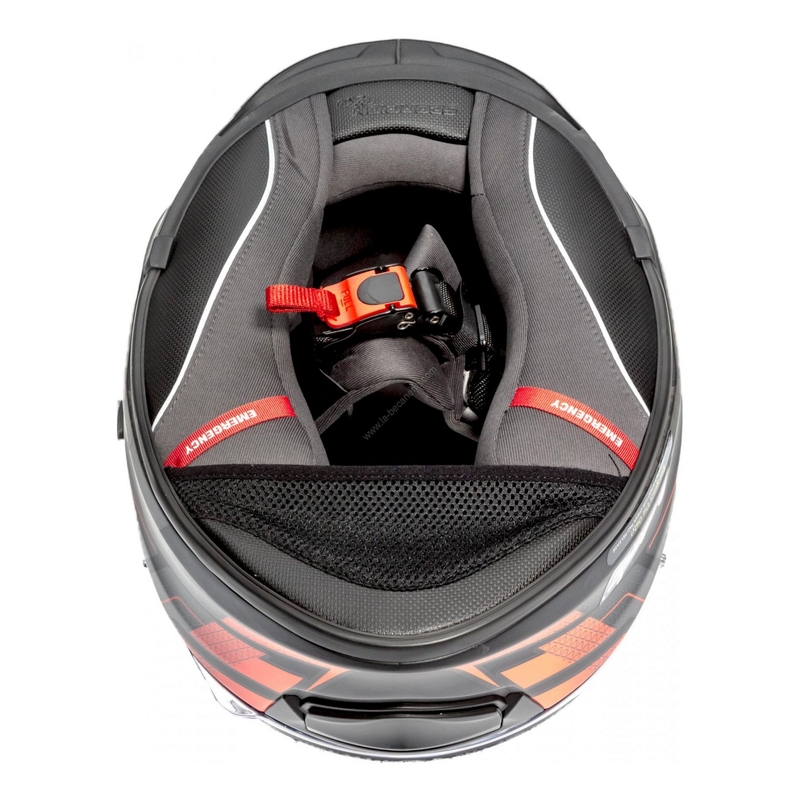Cască de motocicletă integrală Scorpion EXO-510 Air Galva negru mat-roșu lichidare