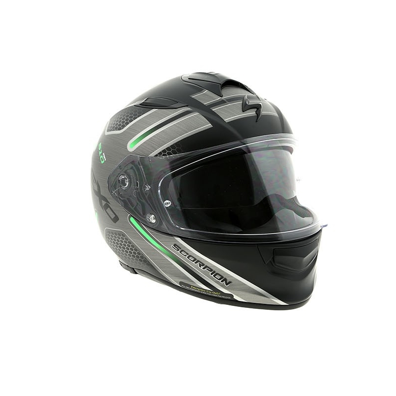 Cască integrală de motocicletă Scorpion EXO-510 Air Route negru mat-verde