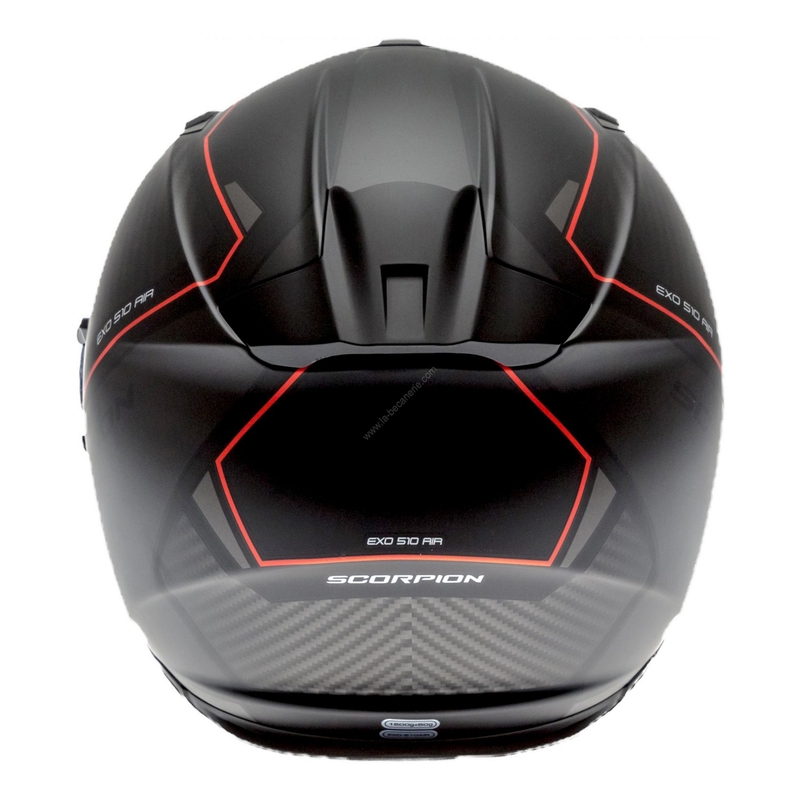 Cască integrală Scorpion EXO-510 Air Frame negru-roșu