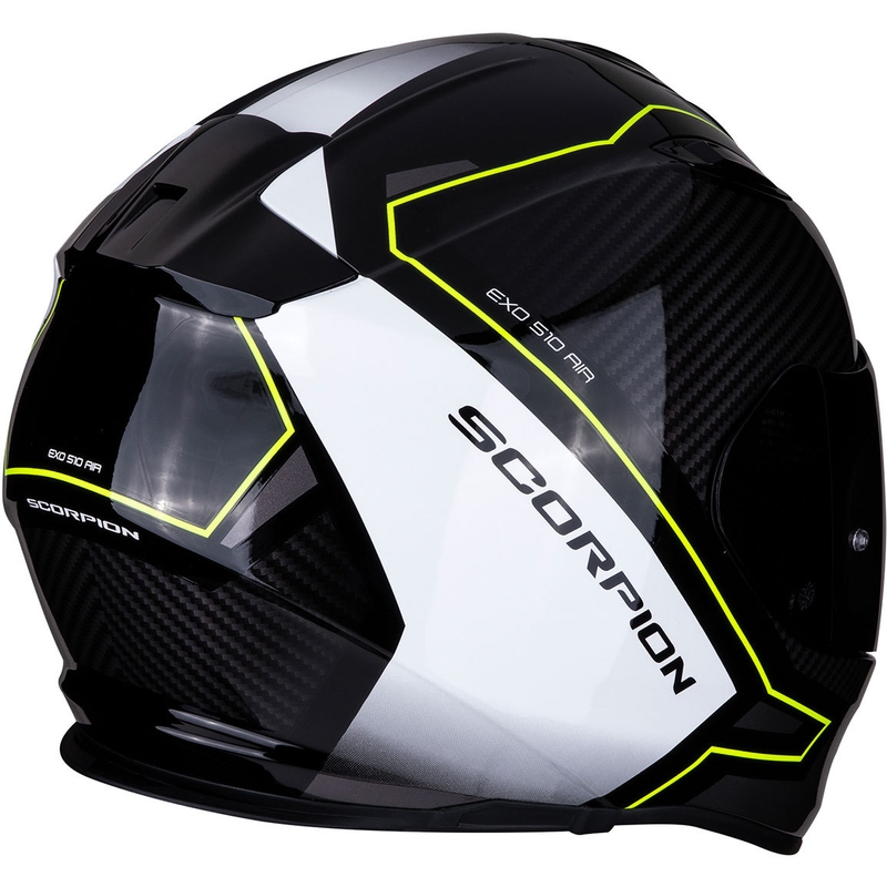 Cască integrală Scorpion EXO-510 Air Frame negru-alb-alb-fluo galben lichidare