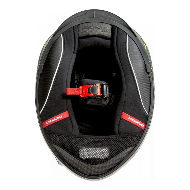 Cască integrală Scorpion EXO-510 Air Likid titanium-fluo yellow lichidare