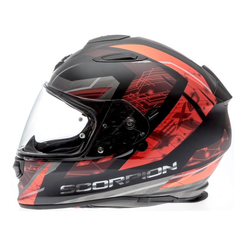 Cască integrală Scorpion EXO-510 Air Clarus negru-roșu