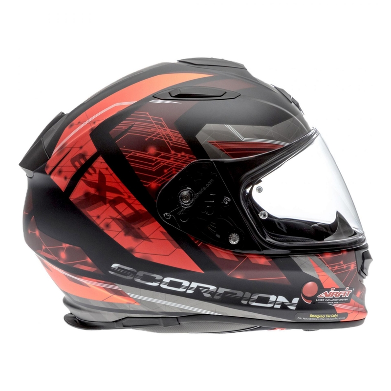 Cască integrală Scorpion EXO-510 Air Clarus negru-roșu