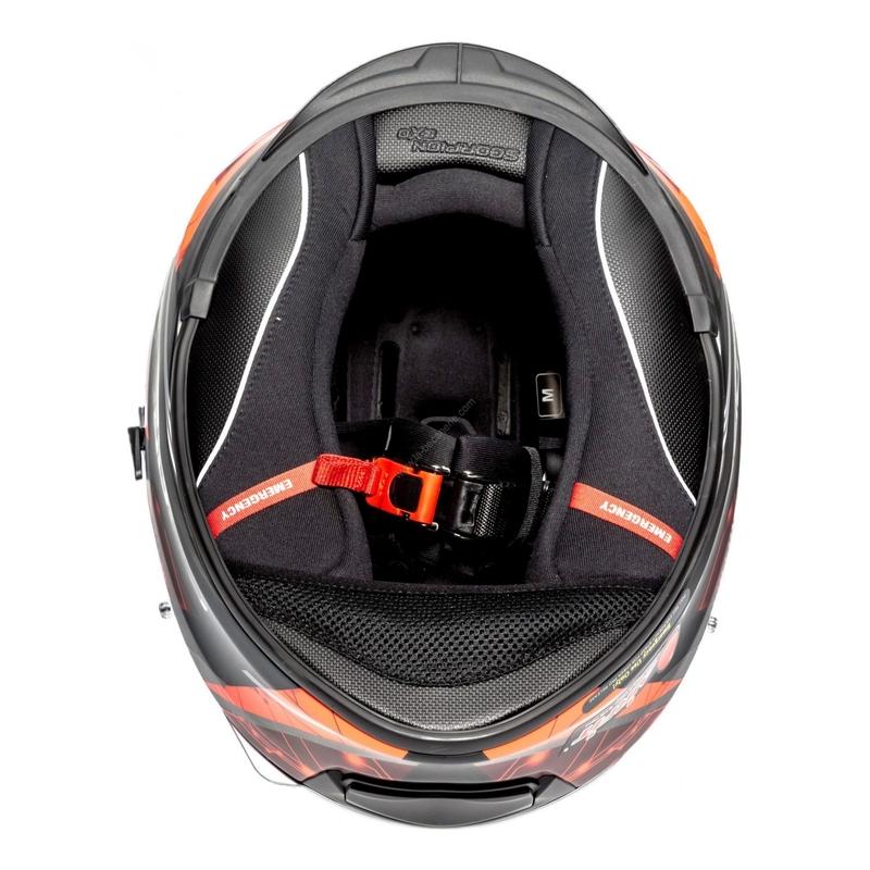 Cască integrală Scorpion EXO-510 Air Clarus negru-roșu