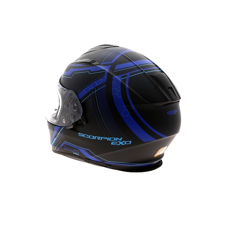 Cască de motocicletă integrală Scorpion EXO-510 Air Sync negru mat-albastru lichidare