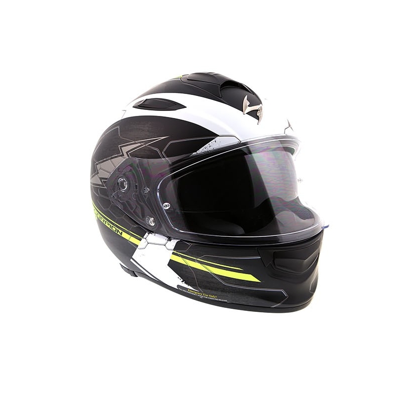 Cască integrală Scorpion EXO-510 Air Cross negru-alb-alb-fluo galben lichidare