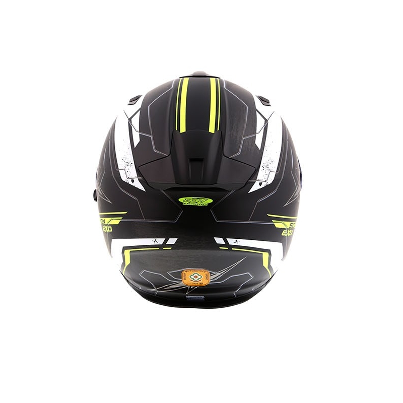 Cască integrală Scorpion EXO-510 Air Cross negru-alb-alb-fluo galben lichidare