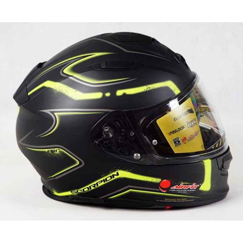 Cască integrală Scorpion EXO-510 Air Radium negru-fluo galben