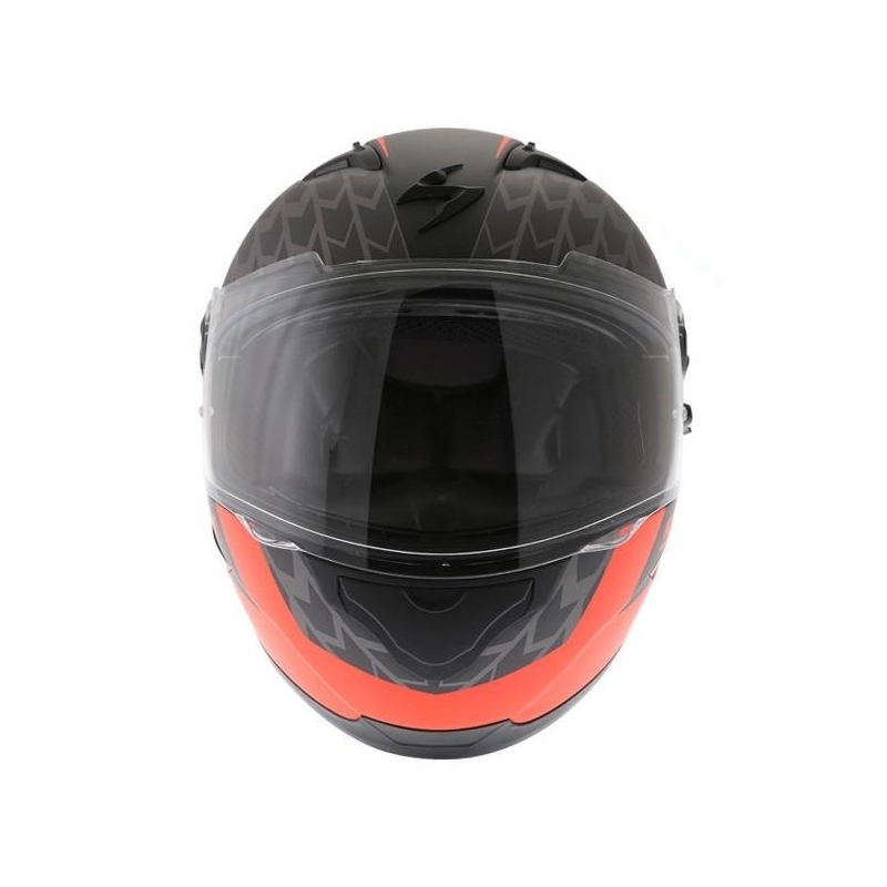 Cască integrală Scorpion EXO-490 Genesi negru mat-fluo roșu lichidare