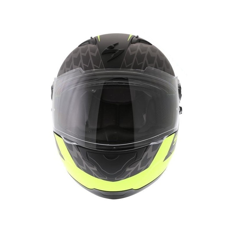 Cască integrală Scorpion EXO-490 Genesi negru mat-fluo galben lichidare