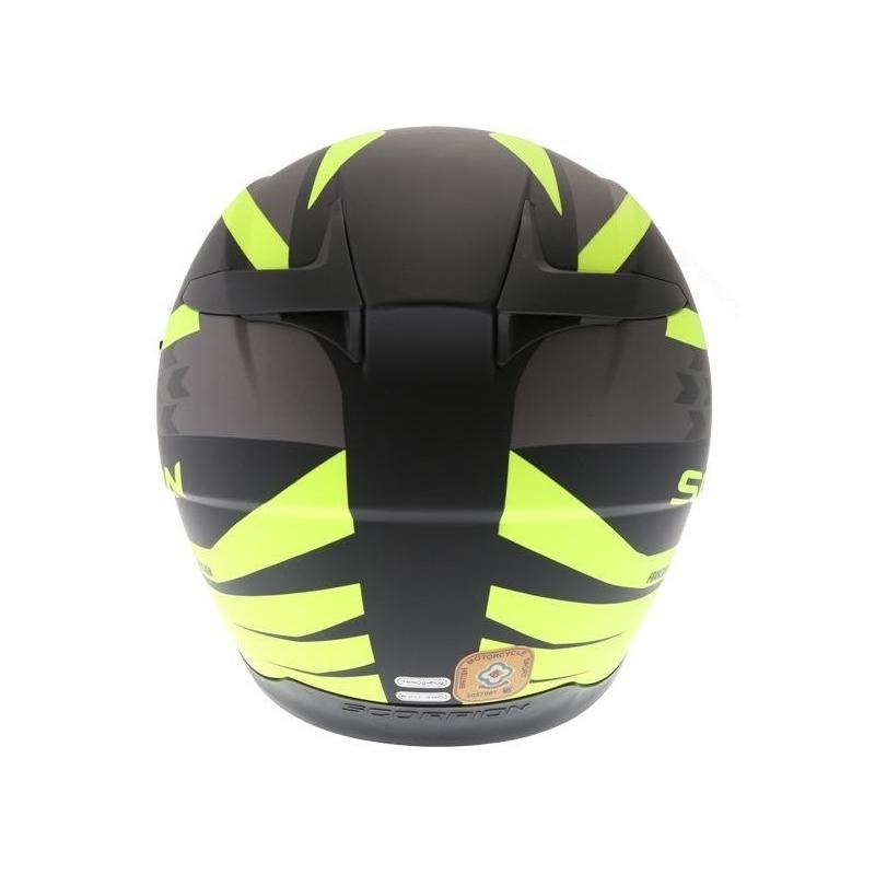 Cască integrală Scorpion EXO-490 Genesi negru mat-fluo galben lichidare